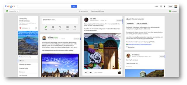 Amazing Destinations Google Plus Community
