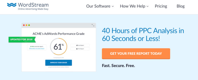 Wordstream ads account score